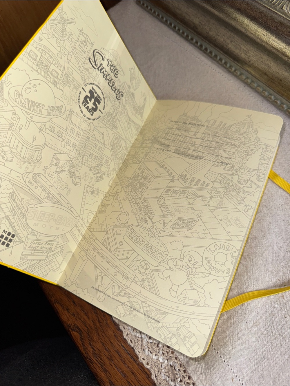 Simpsons Homer Moleskine Limited Edition Ruled Journal Notebook w/Stickers - Picture 3 of 5